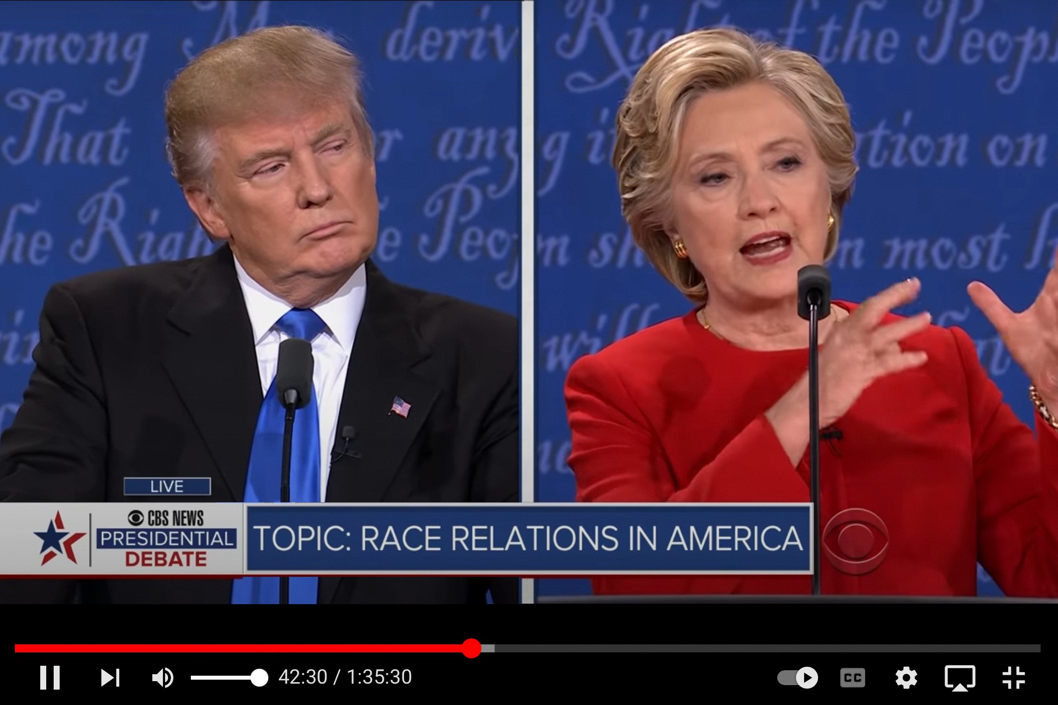 donald trump hillary clinton 2016 debate